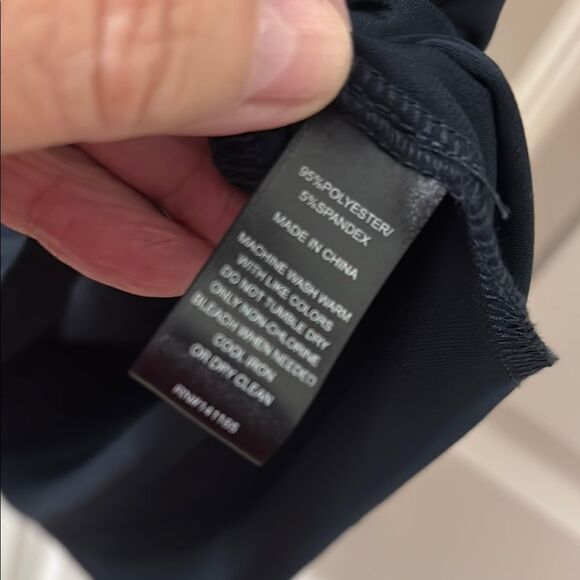 Navy Blue Sleeveless Scoop Neck Sheath Mini Dress - Picture 5 of 8